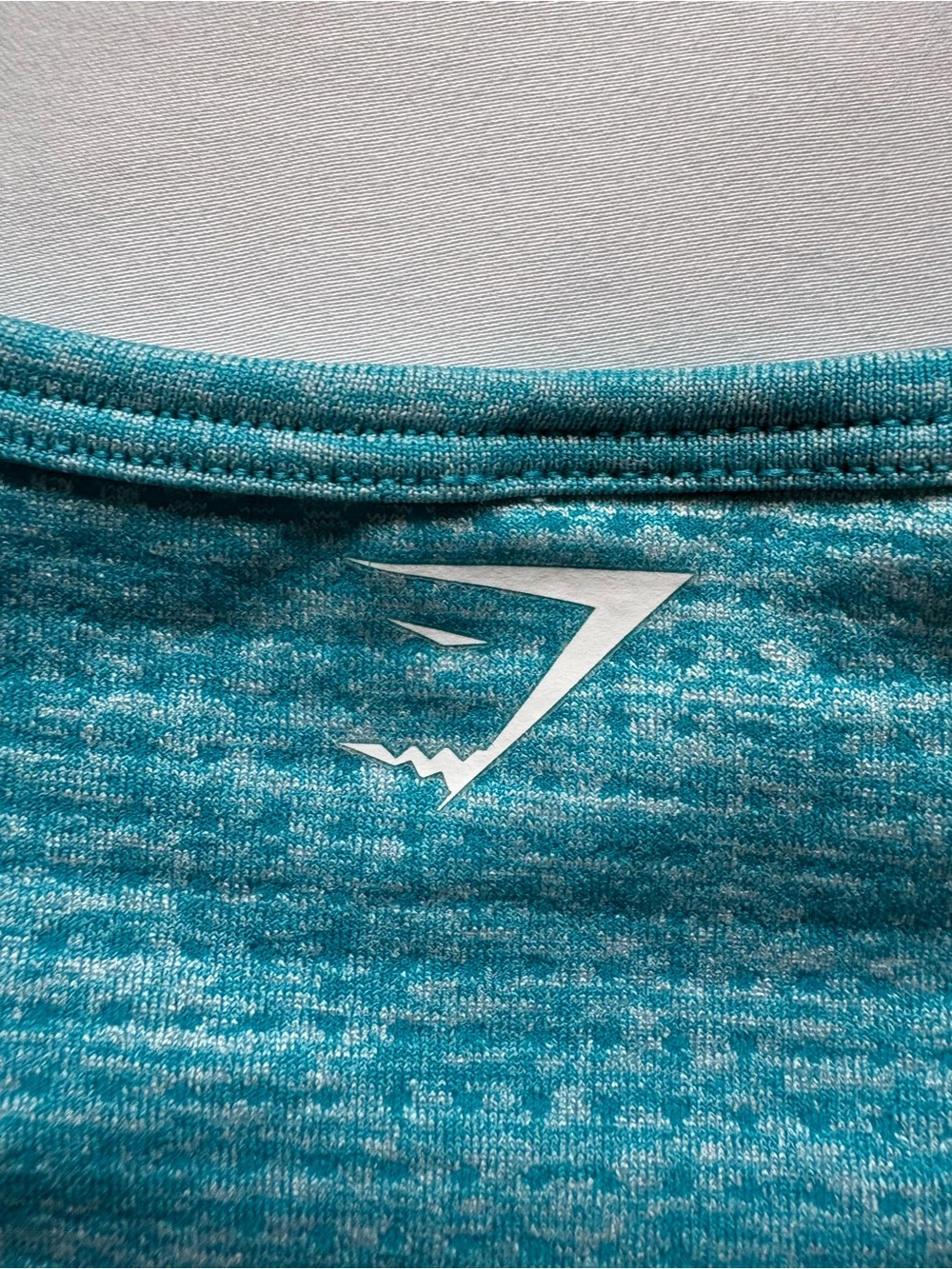 Gymshark Teal Blue Vital Seamless Long Sleeve Crop Top | Women’s Size M - Picture 4 of 6